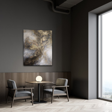 Abstrakti maalaus 'suojelen sinua kaikelta' 73*92cm