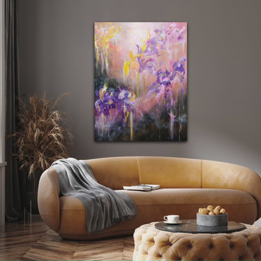 Värikäs maalaus 'unissa salaiset unelmat kuiskaa' 89*116cm