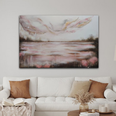 Suuri maalaus 'siellä, missä kuuluu keijujen laulu'' 150*100cm