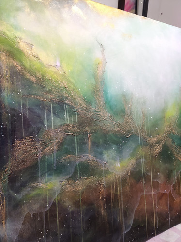 Suuri maalaus 'kuule metsän kuiskaus'' 150*100cm