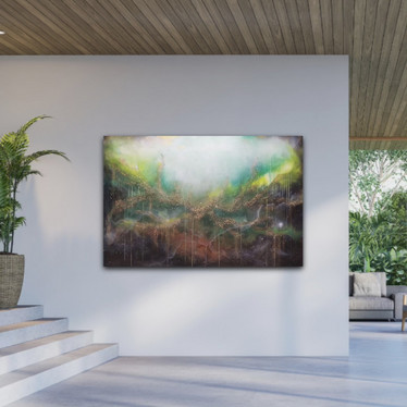 Suuri maalaus 'kuule metsän kuiskaus'' 150*100cm