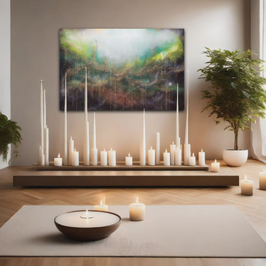 Suuri maalaus 'kuule metsän kuiskaus'' 150*100cm