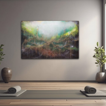 Suuri maalaus 'kuule metsän kuiskaus'' 150*100cm