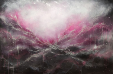 Suuri maalaus ''when you feel the life force'' 150*100cm