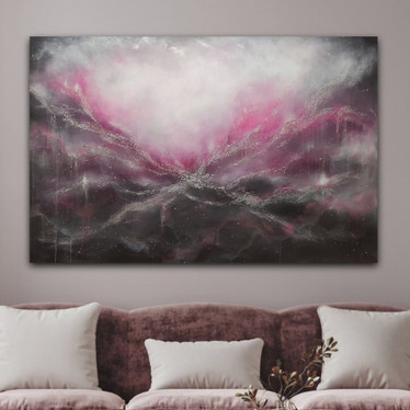 Suuri maalaus ''when you feel the life force'' 150*100cm