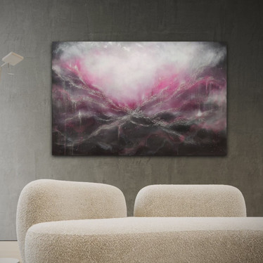 Suuri maalaus ''when you feel the life force'' 150*100cm
