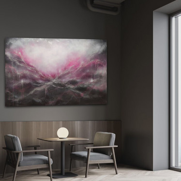 Suuri maalaus ''when you feel the life force'' 150*100cm
