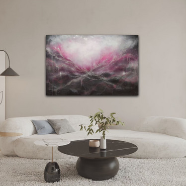 Suuri maalaus ''when you feel the life force'' 150*100cm