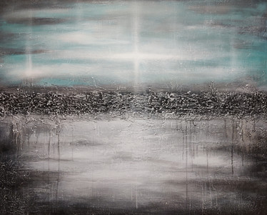 Taidemaalaus 'koska kaikella on tarkoitus' 100*81cm