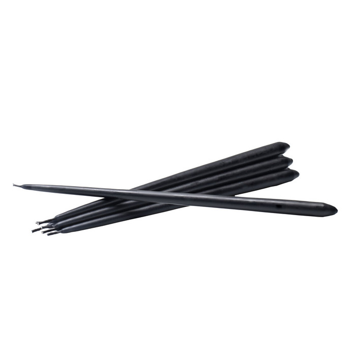 Stoff Nagel, Taper Candle Ester & Erik, Black (6kpl)
