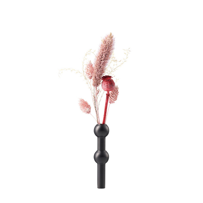 STOFF NAGEL VASE, BLACK