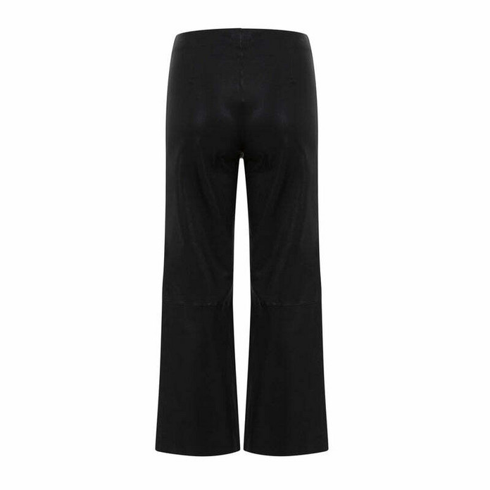 Coster Copenhagen, Leather leggings w. flared legs, MYNTE FIT