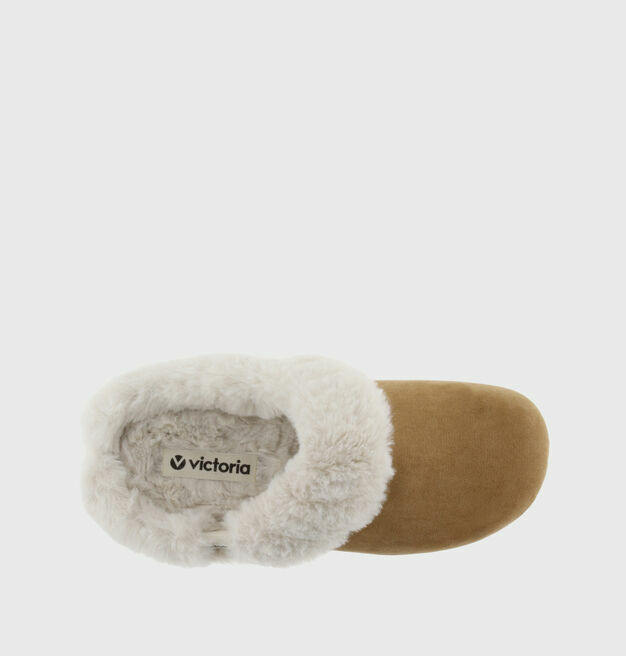 Victoria, Norte Suede Imitation Slipper With Soft Fur