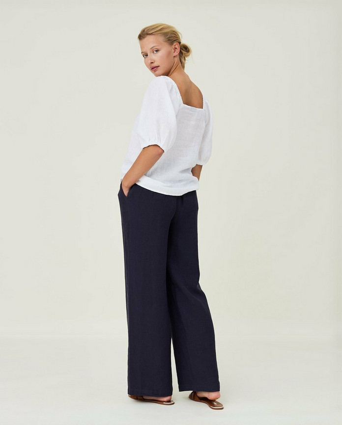 Lexington, Eloise Linen Blouse