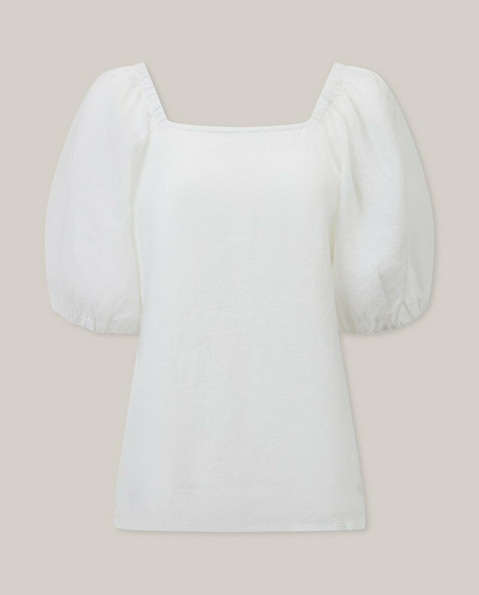 Lexington, Eloise Linen Blouse