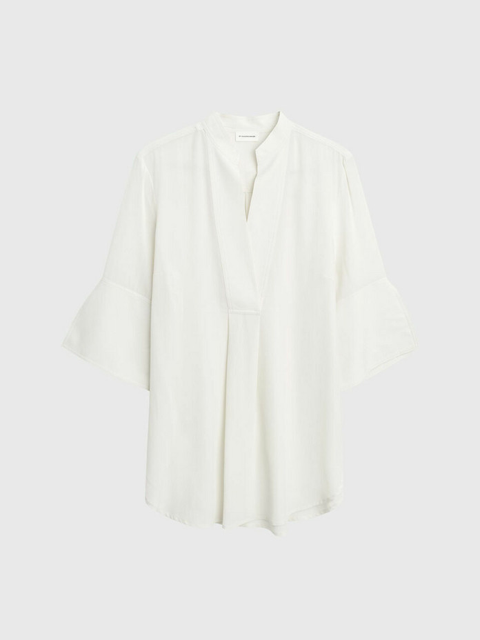 By Malene Birger Flayia Silk Blouse, Whisper White