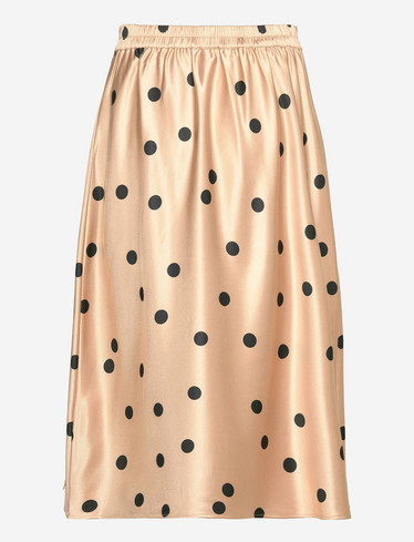 Coster Copenhagen, Bias Cut Skirt In Dot Print