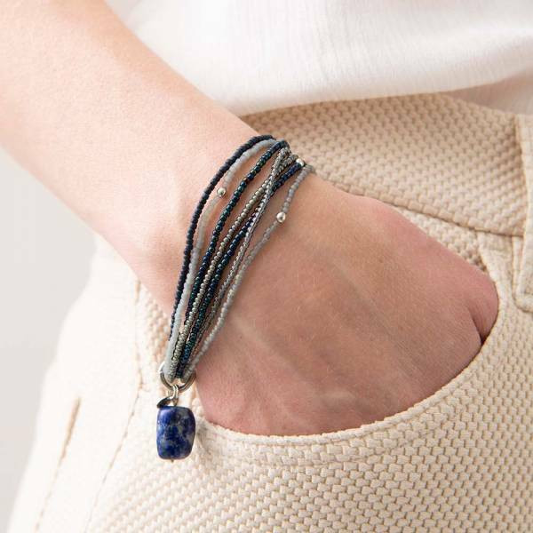 A Beautiful Story, Nirmala Lapis Lazuli Silver Bracelet