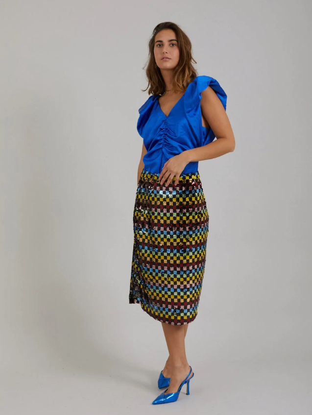 Coster Copenhagen, Skirt in printed sequins