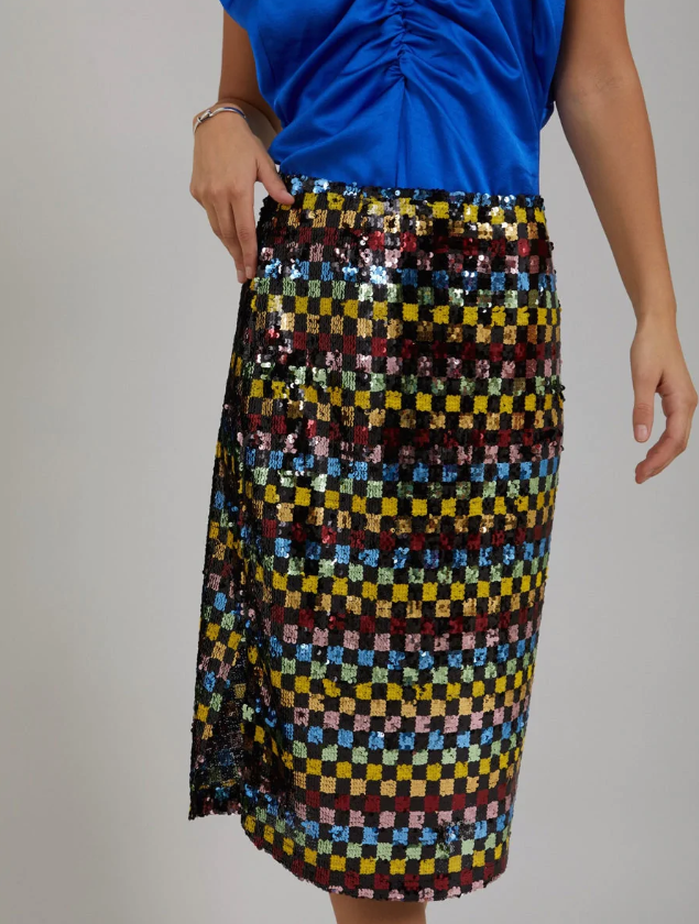 Coster Copenhagen, Skirt in printed sequins