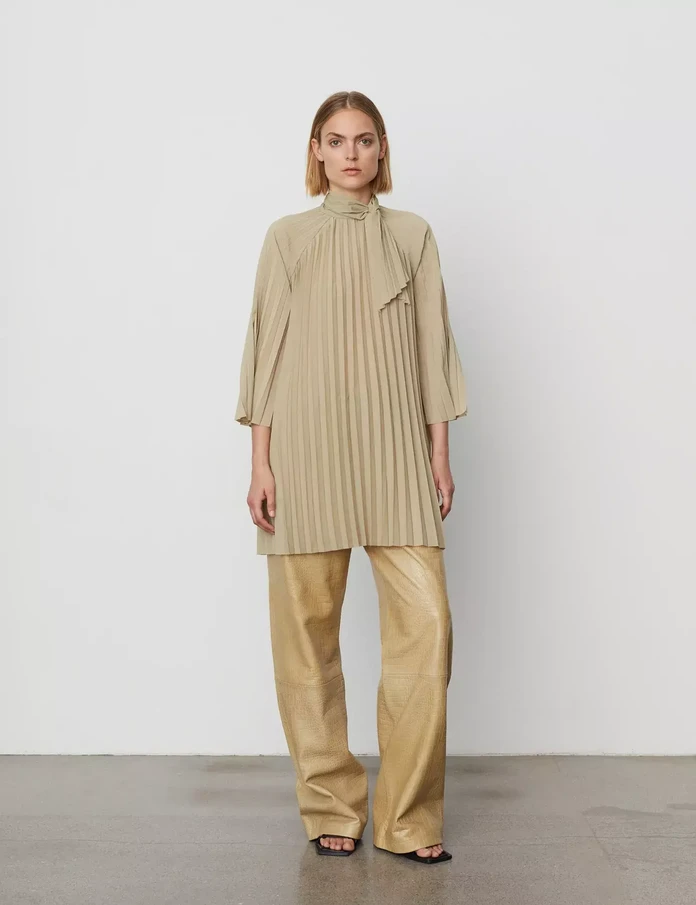 DAY Birger et Mikkelsen, Calvin Solid Plissé Dress