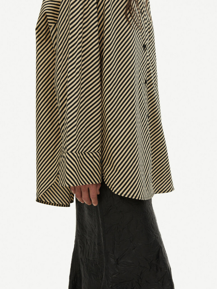By Malene Birger, Derris Striped organic cotton shirt