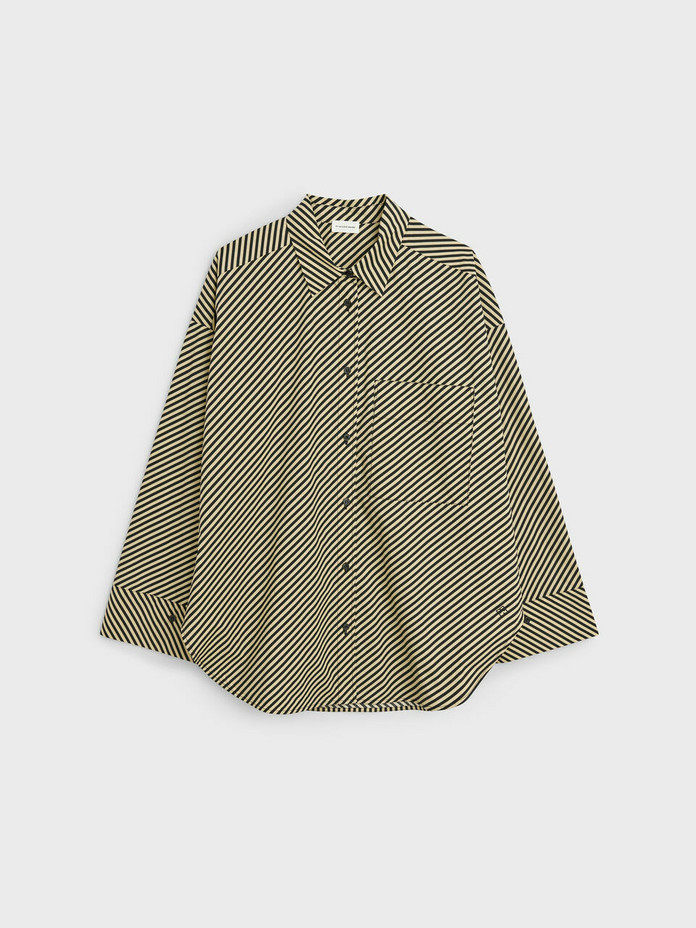 By Malene Birger, Derris Striped organic cotton shirt