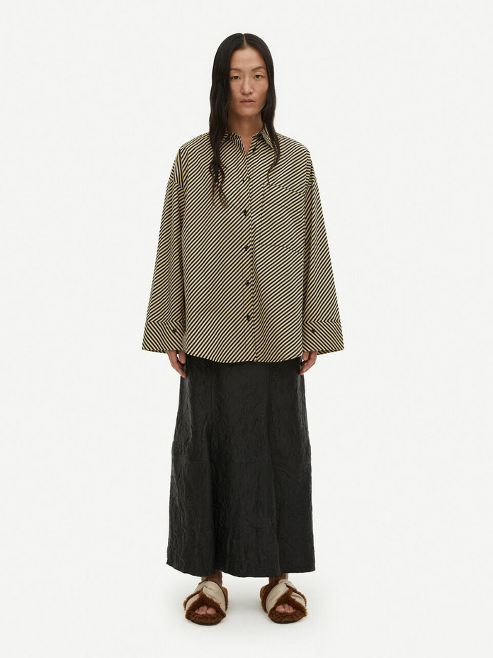 By Malene Birger, Derris Striped organic cotton shirt