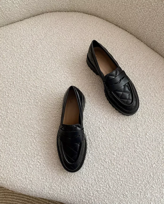 Flattered, Signe Leather Black
