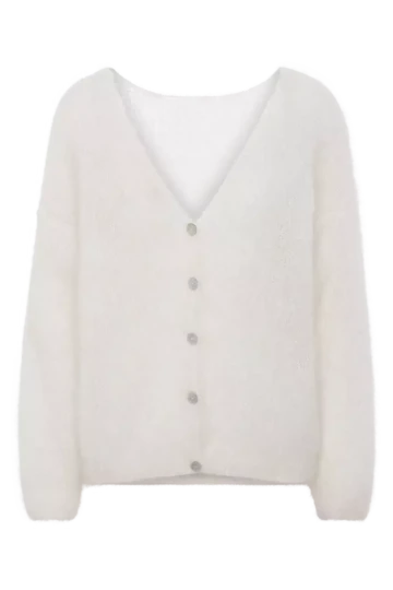 Americandreams, Cornelia mohair cardigan White
