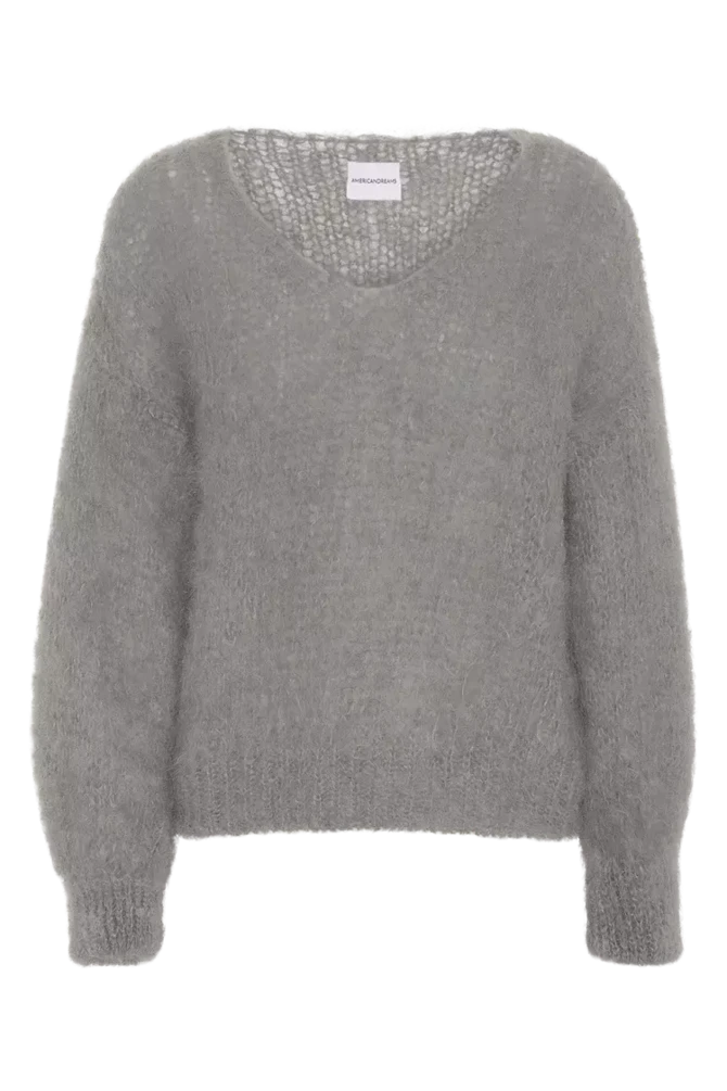 Americandreams, Milana LS mohair knit, Grey