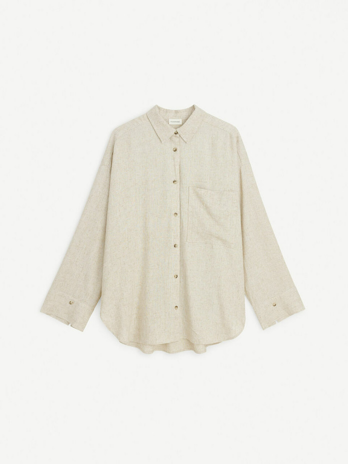 By Malene Birger, Derris linen-blend shirt