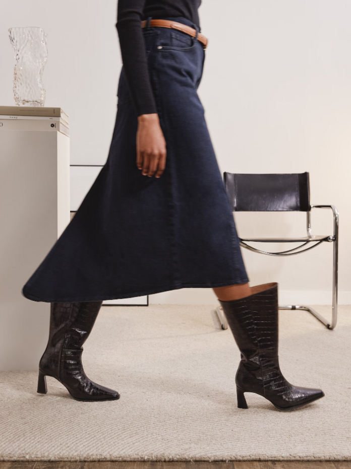 Flattered, Ava Leather Black