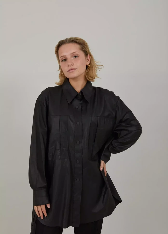Coster Copenhagen, Long Leather Shirt