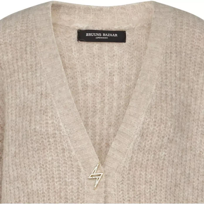Bruuns Bazaar, Syringa Christelle knit cardigan - Beige Melange