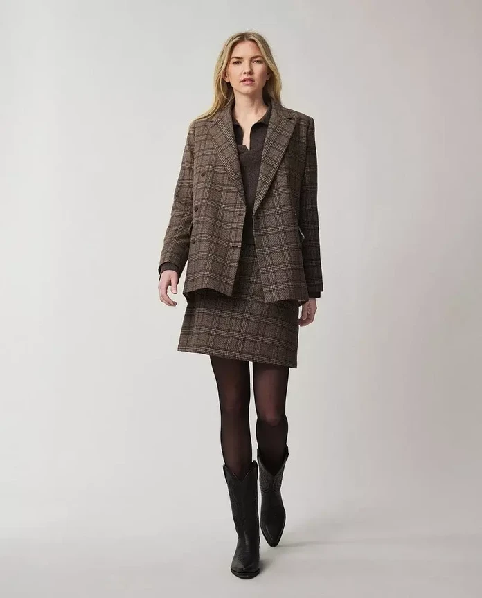 Lexington, Remi Double-Breasted Wool Blend Blazer