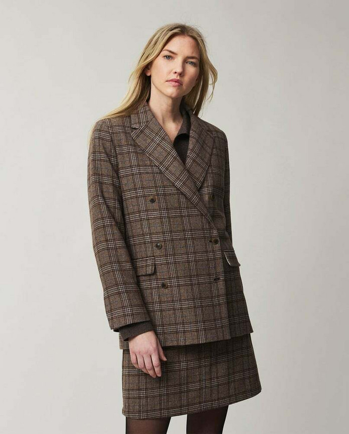 Lexington, Remi Double-Breasted Wool Blend Blazer