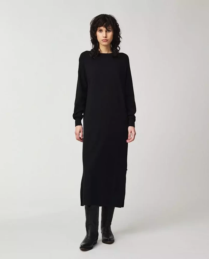 Lexington, Ivana Cotton/Cashmere Knitted Dress