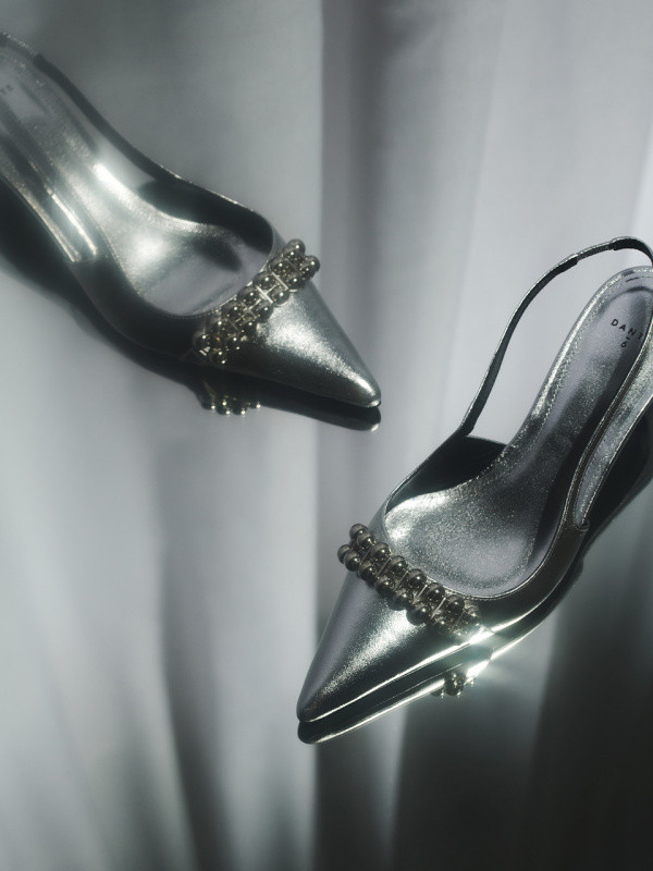 Dante6, D6 Yumi Metallic Slingback Pumps