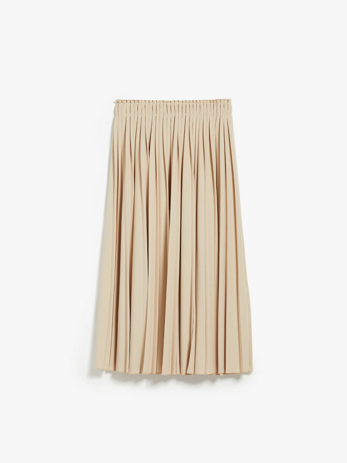 Weekend Max Mara, Kiku - Pleated Crepe Jersey Skirt