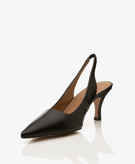 Flattered, Franchesca Leather Slingback Heels