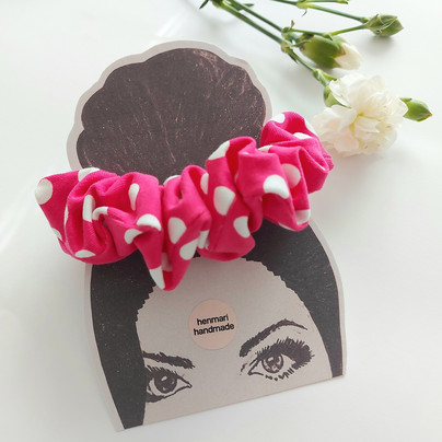 PAULA -scrunchie, pinkki