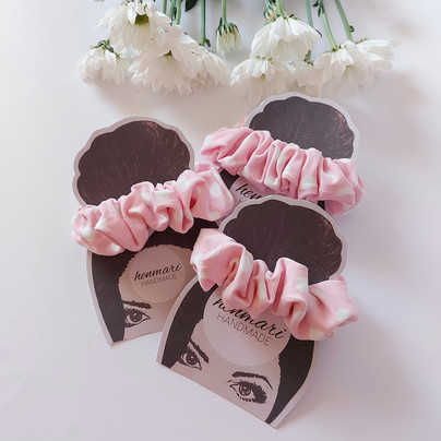 PAULA -scrunchie, roosa