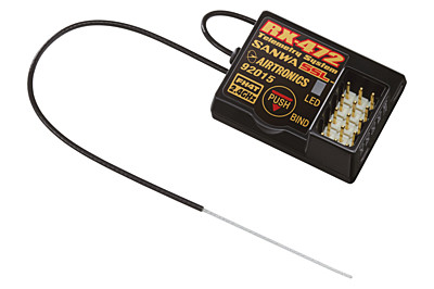 Sanwa RX-472  Telemetry Receiver FHSS-4 107A41116A