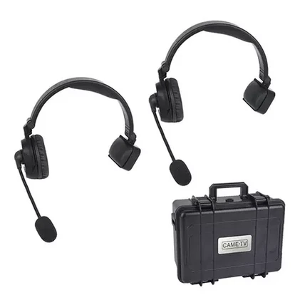 Duplex Digital Wireless Intercom Headset single ear 2-pack