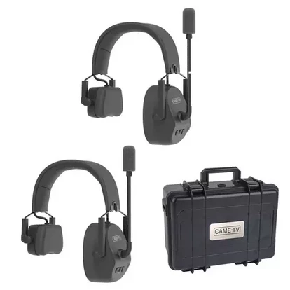 Digital Wireless Intercom Headset single ear 2-pack