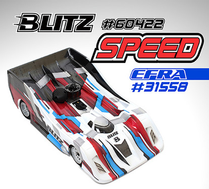 BLITZ SPEED 1/8th On-Road Racing Bodyshell 0.7mm Light EFRA 31558
