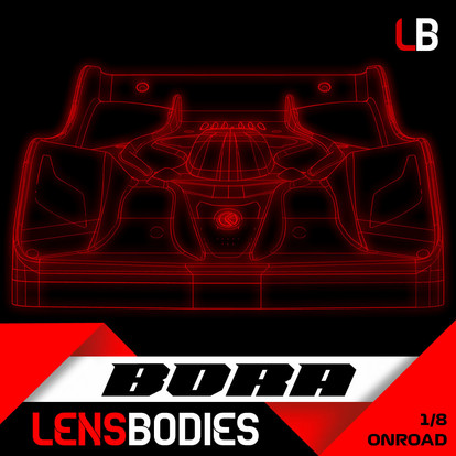 Lens Bodies Bora 1/8 onroad body ultra light