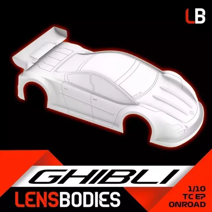 LensBodies 1/10 Onroad Body Ghibli Light Weight
