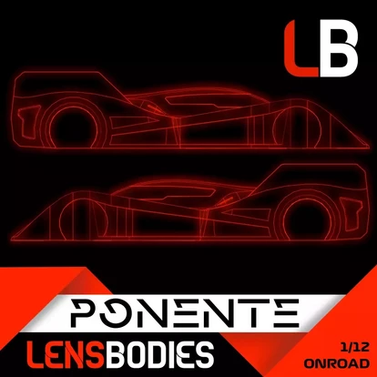 LensBodies 1/12 Onroad Body Ponente Light Weight